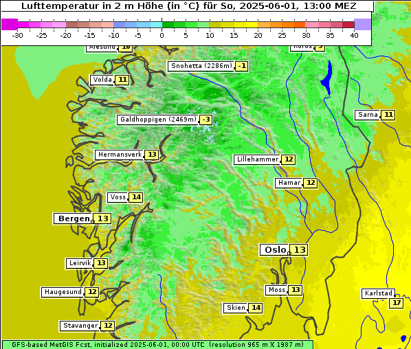 Temperatur, 1. 6. 2025