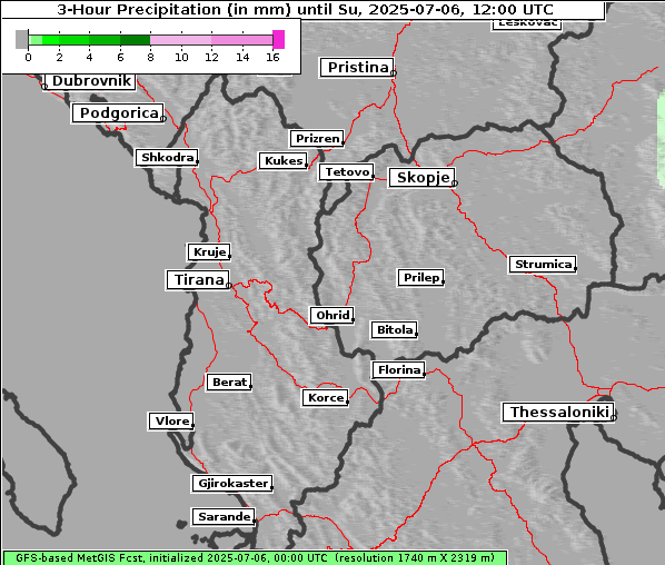 Niederschlag, 6. 7. 2025