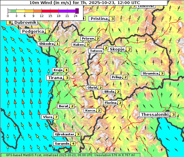 Wind, 23. 10. 2025