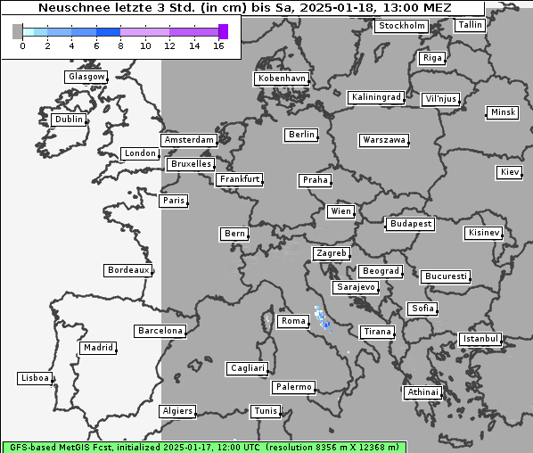 Neuschnee, 18. 1. 2025