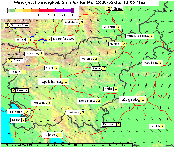 Wind, 25. 8. 2025