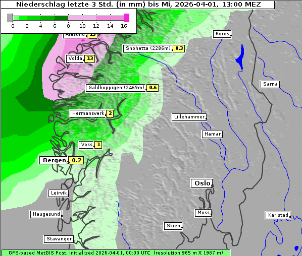 Niederschlag, 1. 4. 2026