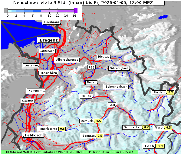 Neuschnee, 9. 1. 2026