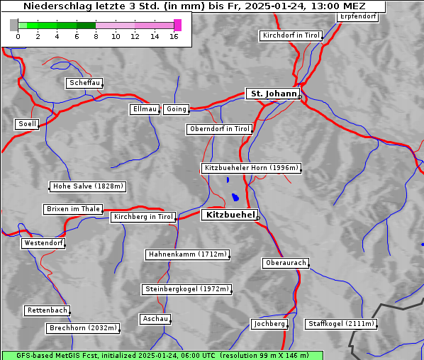 Niederschlag, 24. 1. 2025