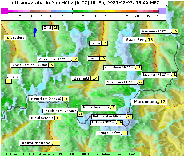 Temperatur, 3. 8. 2025