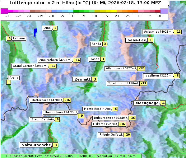 Temperatur, 18. 2. 2026
