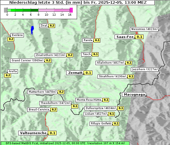 Niederschlag, 5. 12. 2025