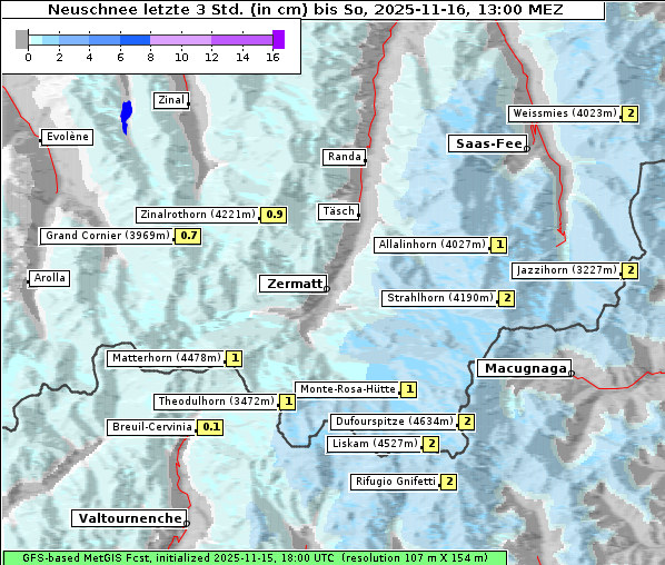 Neuschnee, 16. 11. 2025