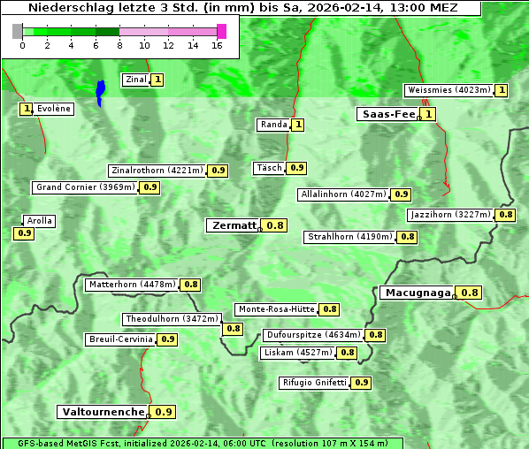 Niederschlag, 14. 2. 2026