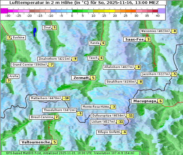Temperatur, 16. 11. 2025