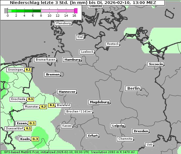 Niederschlag, 10. 2. 2026