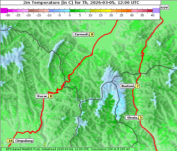 Temperatur, 5. 3. 2026