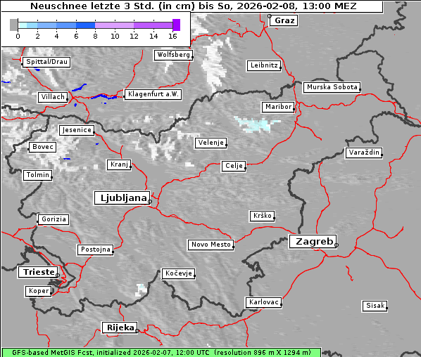 Neuschnee, 8. 2. 2026