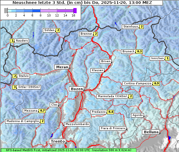 Neuschnee, 20. 11. 2025