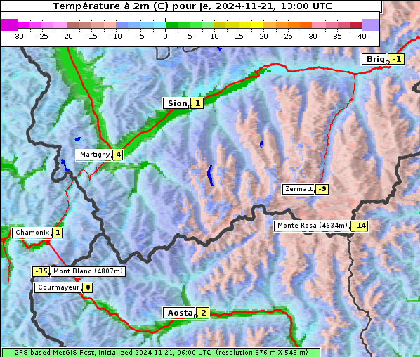 Temperatur, 21. 11. 2024