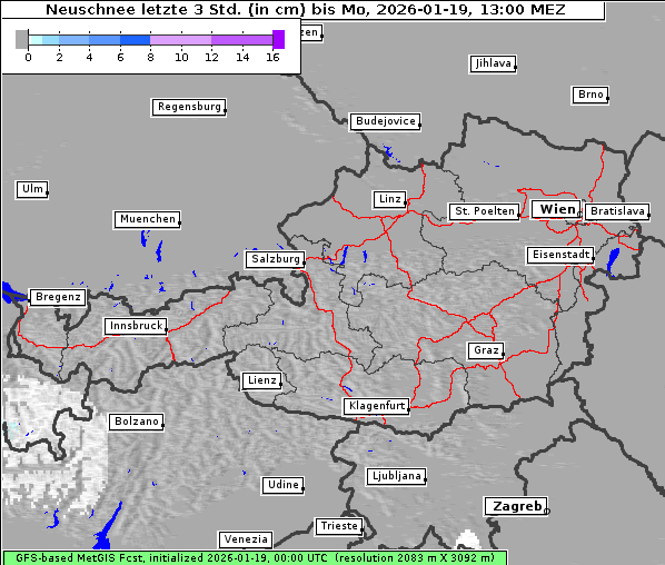 Neuschnee, 19. 1. 2026