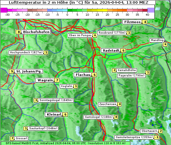 Temperatur, 4. 4. 2026