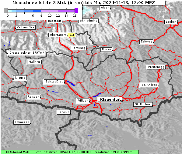 Neuschnee, 18. 11. 2024