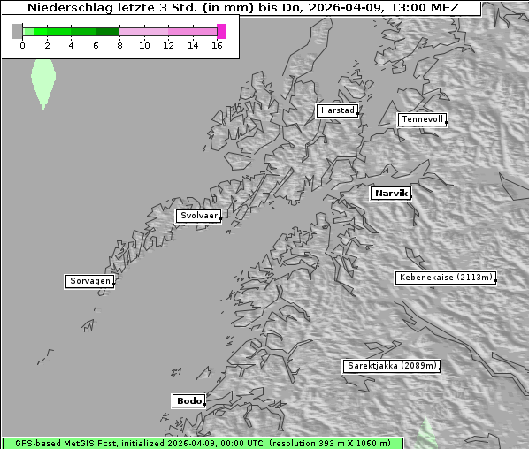 Niederschlag, 9. 4. 2026