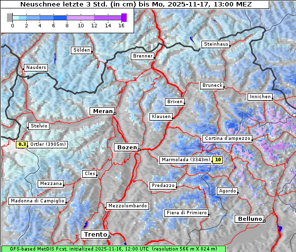 Neuschnee, 17. 11. 2025