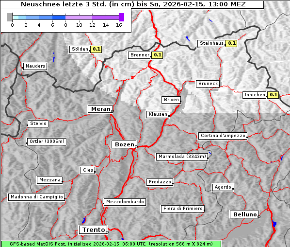Neuschnee, 15. 2. 2026