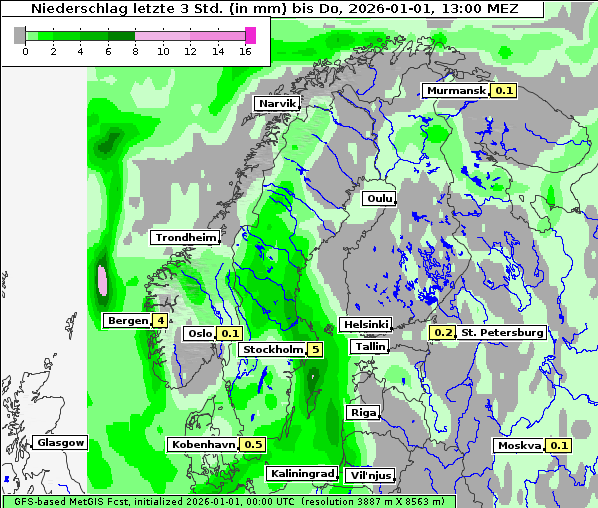 Niederschlag, 1. 1. 2026