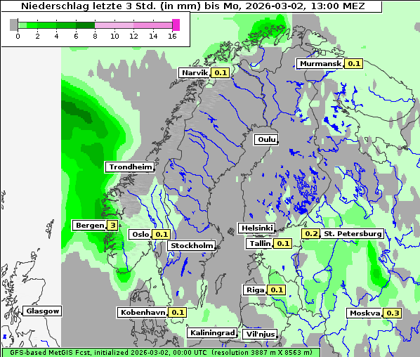 Niederschlag, 2. 3. 2026