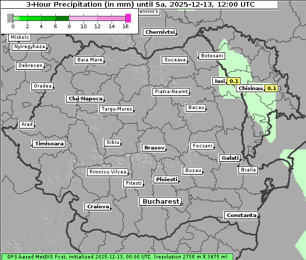 Niederschlag, 13. 12. 2025