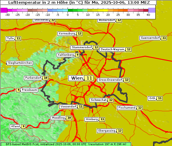 Temperatur, 6. 10. 2025