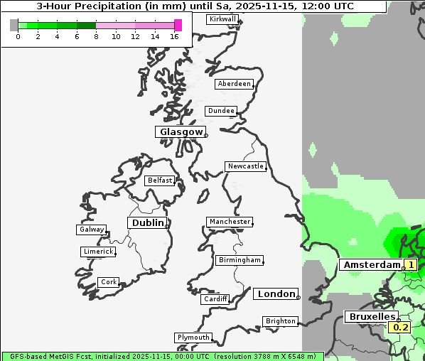 Niederschlag, 15. 11. 2025