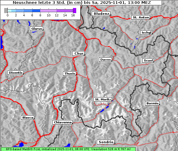 Neuschnee, 1. 11. 2025