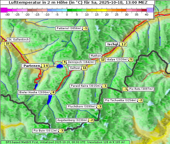 Temperatur, 18. 10. 2025