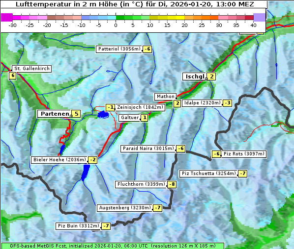 Temperatur, 20. 1. 2026