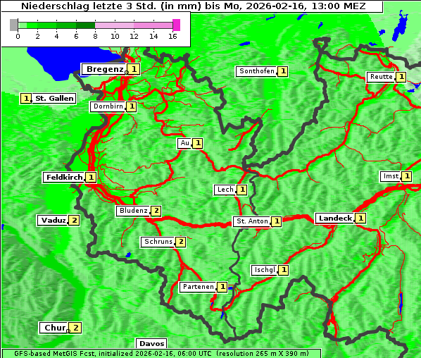 Niederschlag, 16. 2. 2026