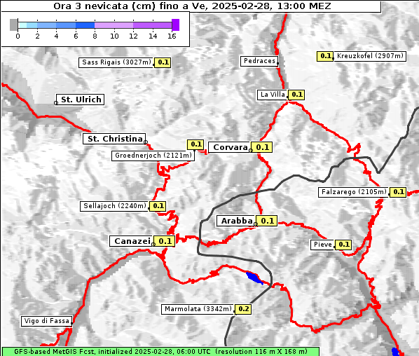 Neuschnee, 28. 2. 2025