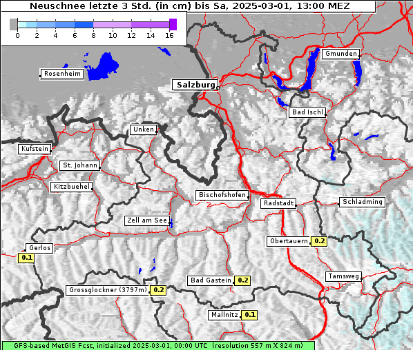 Neuschnee, 1. 3. 2025