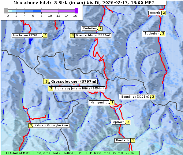 Neuschnee, 17. 2. 2026
