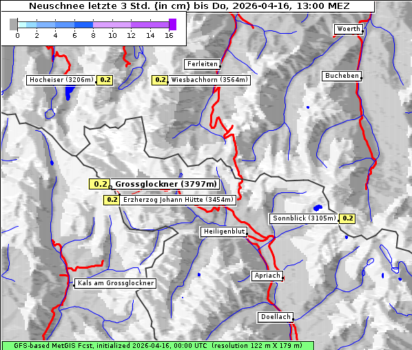 Neuschnee, 16. 4. 2026