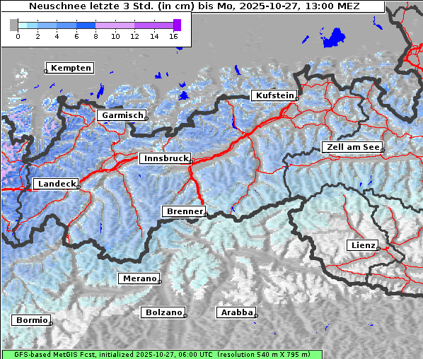 Neuschnee, 27. 10. 2025
