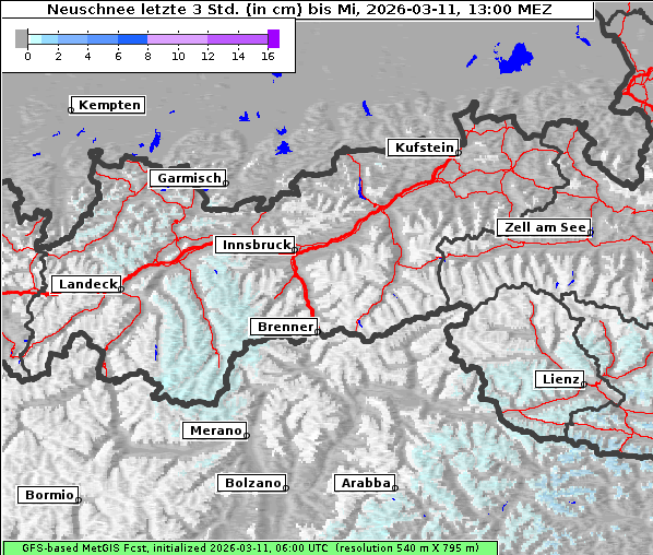 Neuschnee, 11. 3. 2026