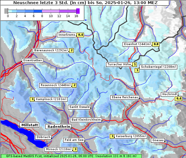 Neuschnee, 26. 1. 2025