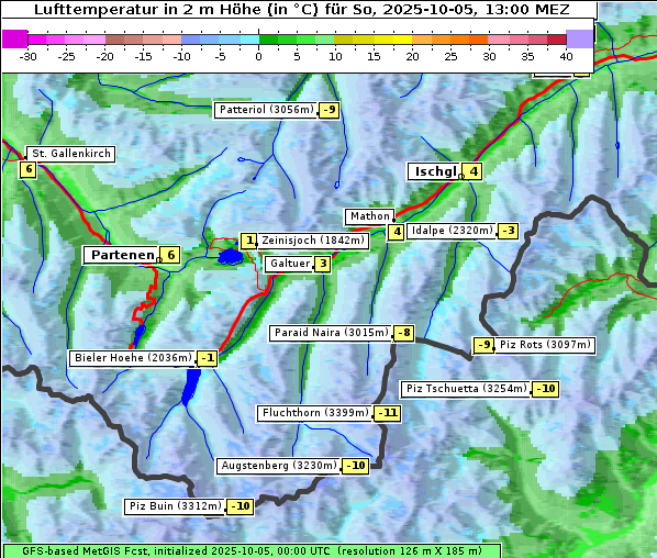 Temperatur, 5. 10. 2025