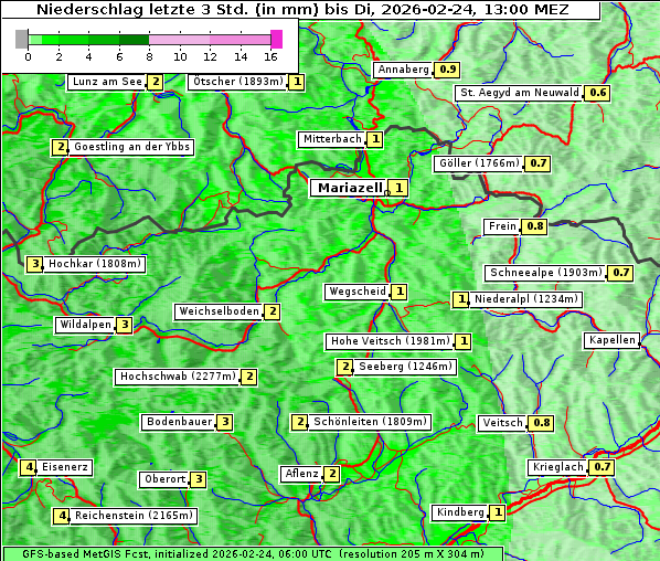 Niederschlag, 24. 2. 2026