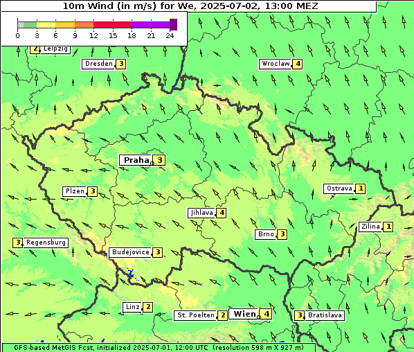Wind, 2. 7. 2025