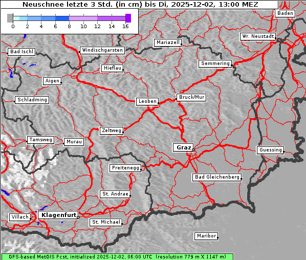 Neuschnee, 2. 12. 2025