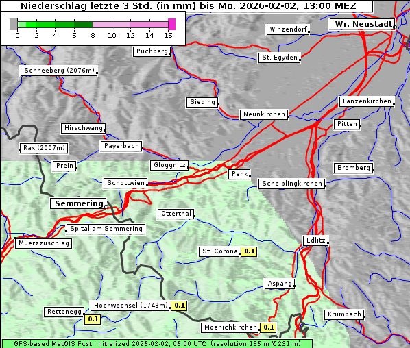 Niederschlag, 2. 2. 2026