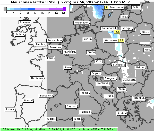Neuschnee, 14. 1. 2026