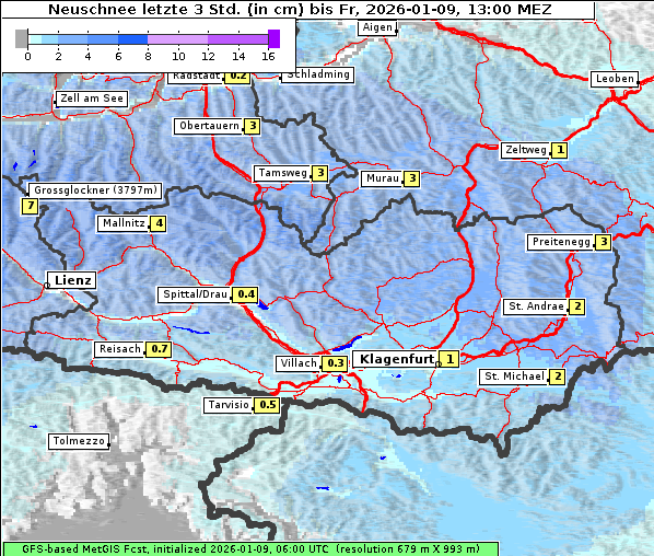 Neuschnee, 9. 1. 2026