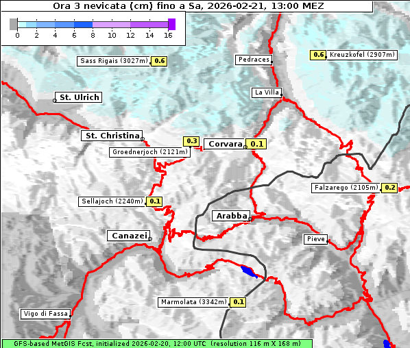 Neuschnee, 21. 2. 2026