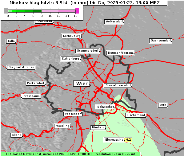 Niederschlag, 23. 1. 2025